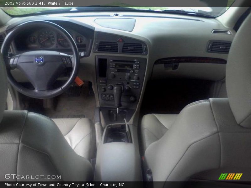 White / Taupe 2003 Volvo S60 2.4T