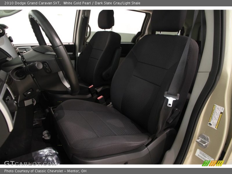 White Gold Pearl / Dark Slate Gray/Light Shale 2010 Dodge Grand Caravan SXT