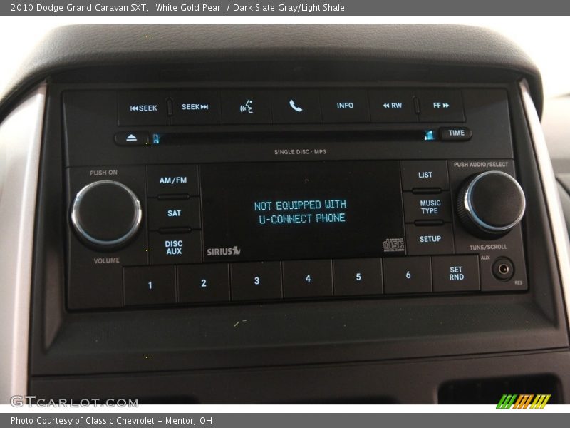 White Gold Pearl / Dark Slate Gray/Light Shale 2010 Dodge Grand Caravan SXT