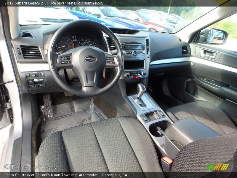 Ice Silver Metallic / Warm Ivory 2012 Subaru Legacy 2.5i