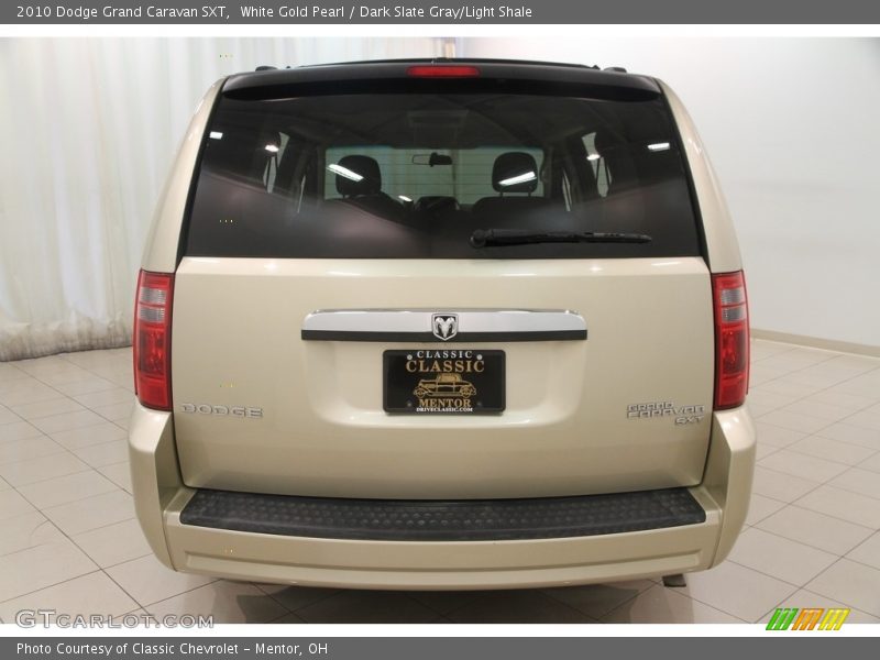 White Gold Pearl / Dark Slate Gray/Light Shale 2010 Dodge Grand Caravan SXT
