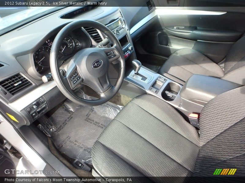 Ice Silver Metallic / Warm Ivory 2012 Subaru Legacy 2.5i