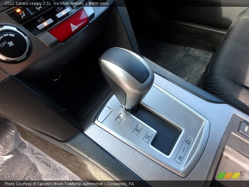 Ice Silver Metallic / Warm Ivory 2012 Subaru Legacy 2.5i