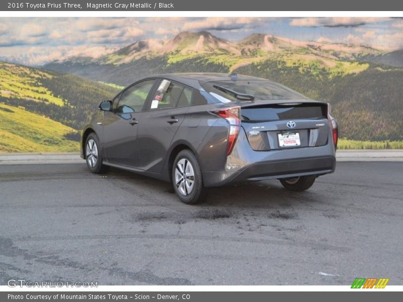 Magnetic Gray Metallic / Black 2016 Toyota Prius Three