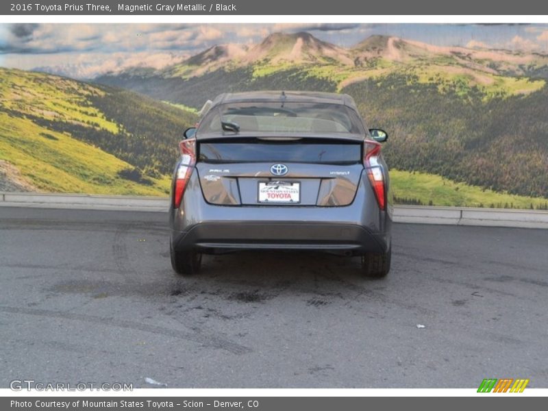 Magnetic Gray Metallic / Black 2016 Toyota Prius Three