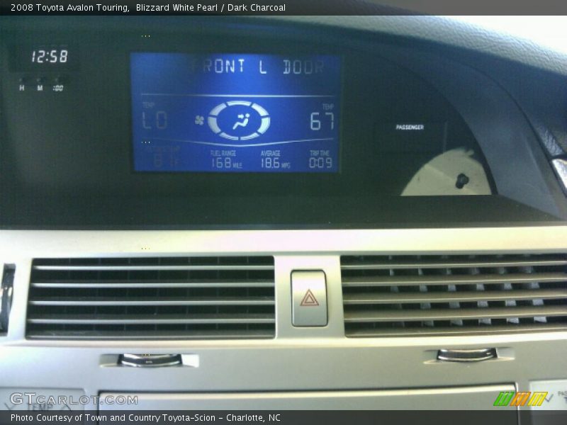 Blizzard White Pearl / Dark Charcoal 2008 Toyota Avalon Touring