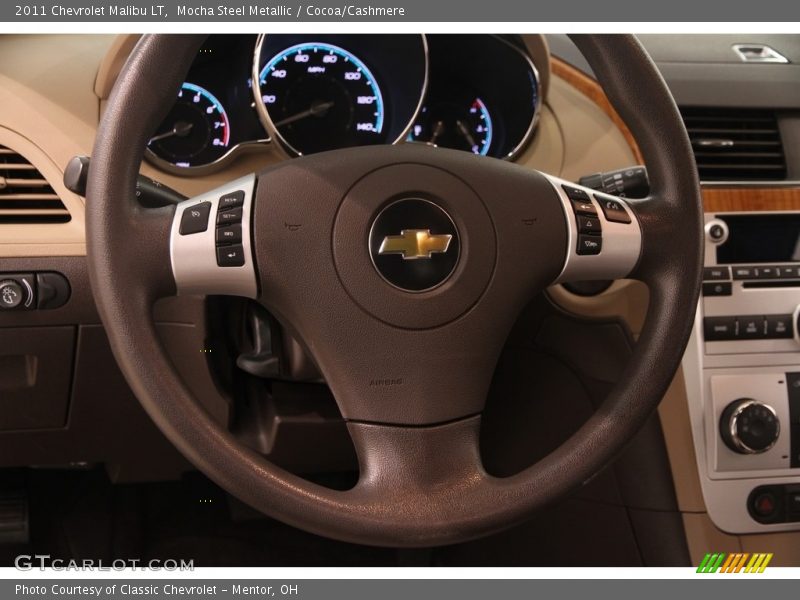 Mocha Steel Metallic / Cocoa/Cashmere 2011 Chevrolet Malibu LT
