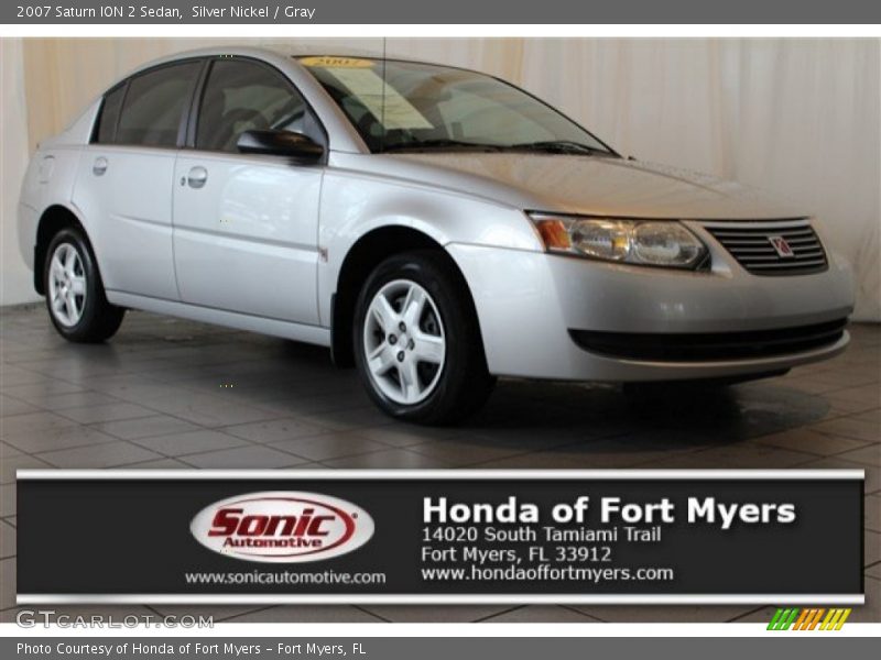 Silver Nickel / Gray 2007 Saturn ION 2 Sedan