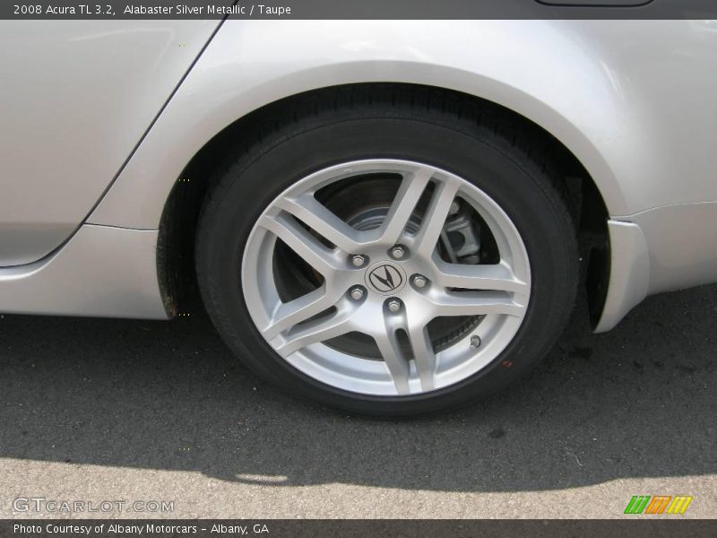 Alabaster Silver Metallic / Taupe 2008 Acura TL 3.2