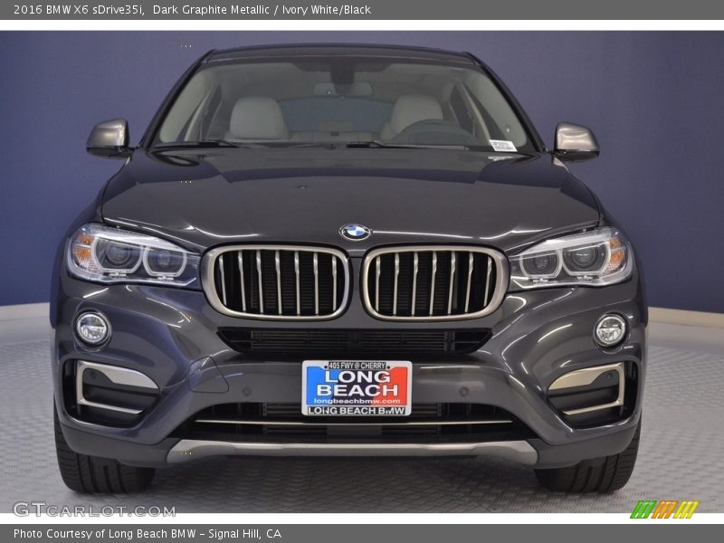 Dark Graphite Metallic / Ivory White/Black 2016 BMW X6 sDrive35i