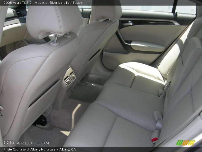 Alabaster Silver Metallic / Taupe 2008 Acura TL 3.2