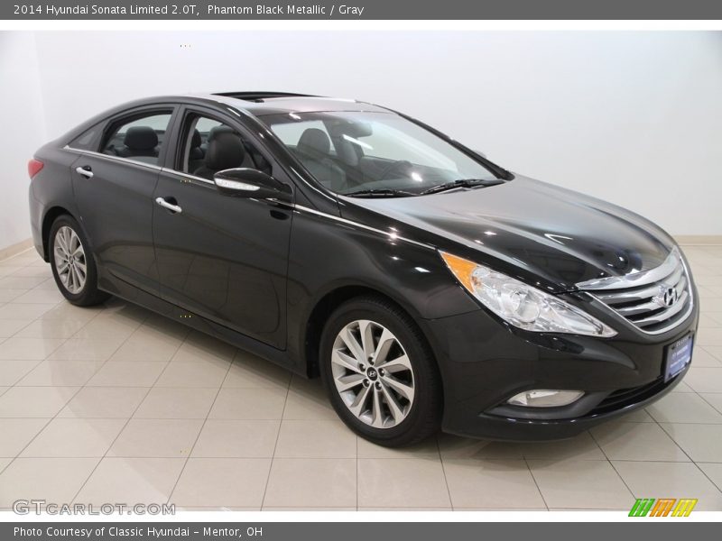 Phantom Black Metallic / Gray 2014 Hyundai Sonata Limited 2.0T