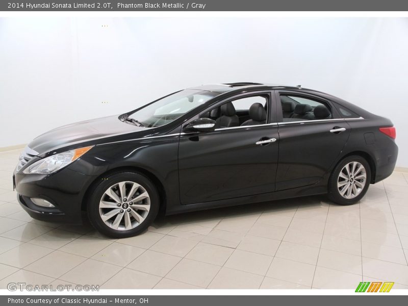 Phantom Black Metallic / Gray 2014 Hyundai Sonata Limited 2.0T