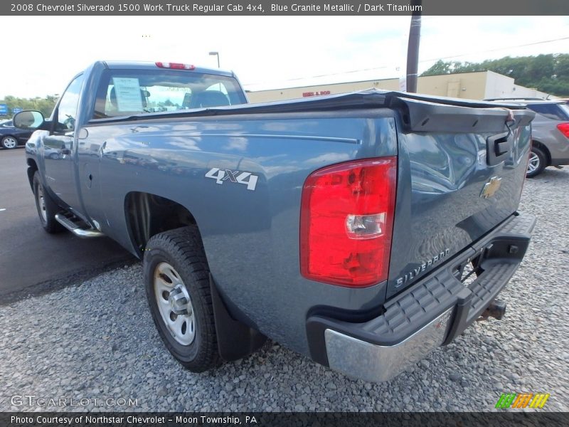 Blue Granite Metallic / Dark Titanium 2008 Chevrolet Silverado 1500 Work Truck Regular Cab 4x4