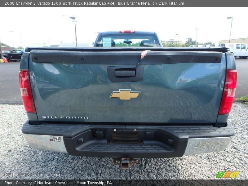 Blue Granite Metallic / Dark Titanium 2008 Chevrolet Silverado 1500 Work Truck Regular Cab 4x4