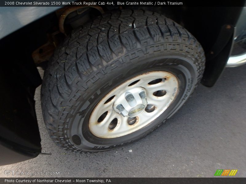 Blue Granite Metallic / Dark Titanium 2008 Chevrolet Silverado 1500 Work Truck Regular Cab 4x4