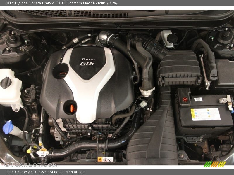 Phantom Black Metallic / Gray 2014 Hyundai Sonata Limited 2.0T