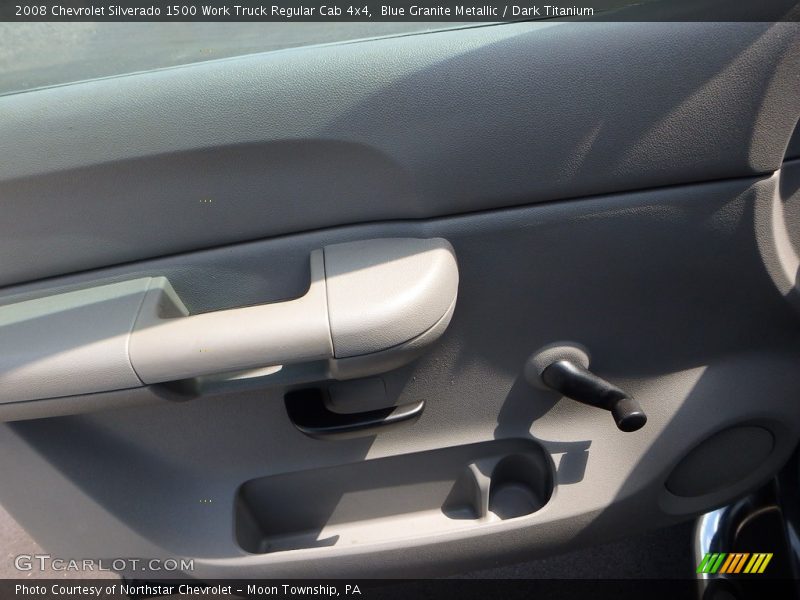 Blue Granite Metallic / Dark Titanium 2008 Chevrolet Silverado 1500 Work Truck Regular Cab 4x4