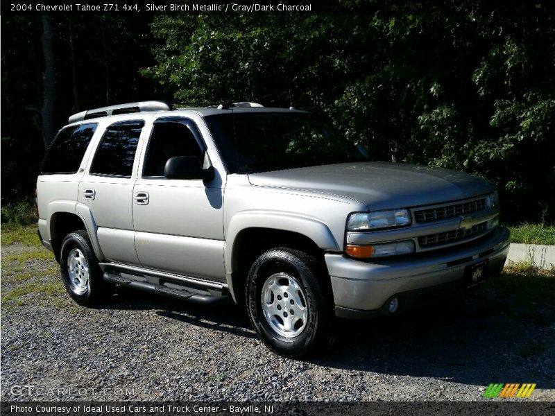 Silver Birch Metallic / Gray/Dark Charcoal 2004 Chevrolet Tahoe Z71 4x4