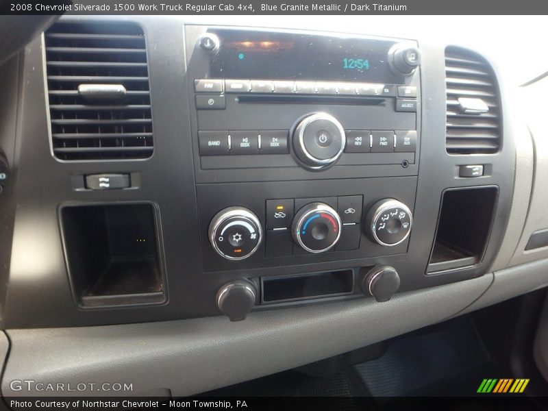 Blue Granite Metallic / Dark Titanium 2008 Chevrolet Silverado 1500 Work Truck Regular Cab 4x4