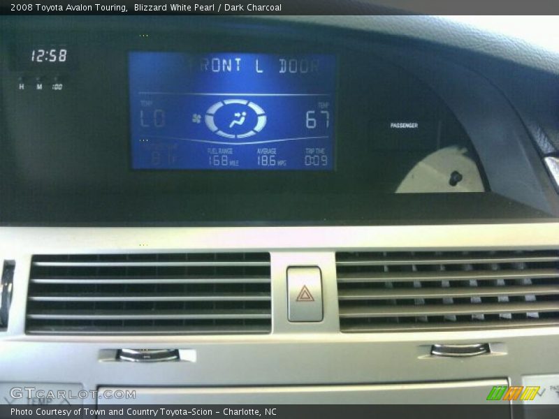 Blizzard White Pearl / Dark Charcoal 2008 Toyota Avalon Touring