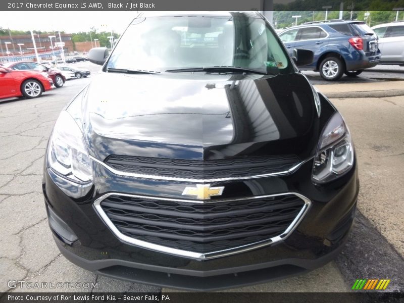 Black / Jet Black 2017 Chevrolet Equinox LS AWD