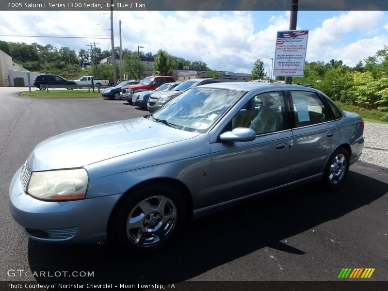 Ice Blue / Tan 2005 Saturn L Series L300 Sedan