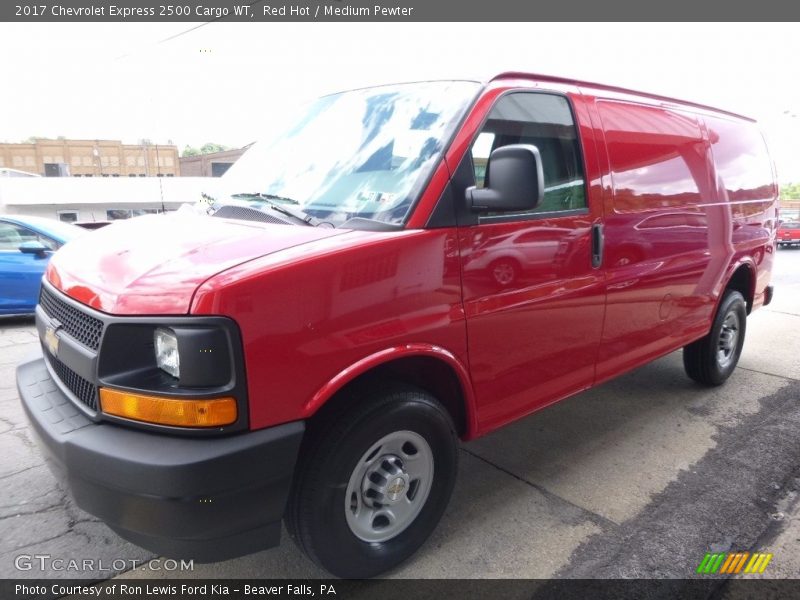 Red Hot / Medium Pewter 2017 Chevrolet Express 2500 Cargo WT