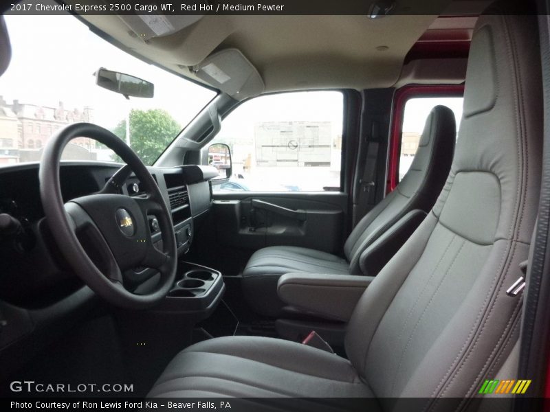 Red Hot / Medium Pewter 2017 Chevrolet Express 2500 Cargo WT