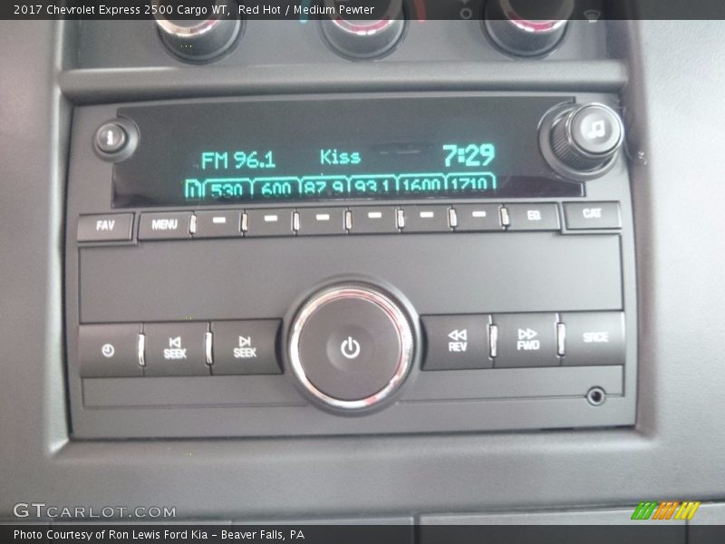 Red Hot / Medium Pewter 2017 Chevrolet Express 2500 Cargo WT