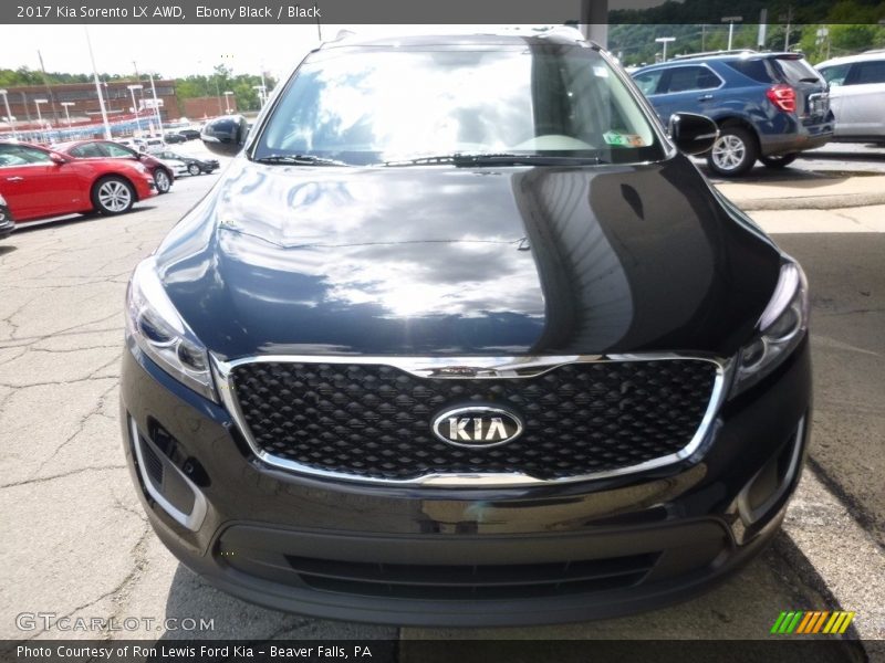 Ebony Black / Black 2017 Kia Sorento LX AWD