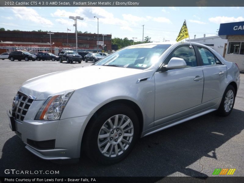 Radiant Silver Metallic / Ebony/Ebony 2012 Cadillac CTS 4 3.0 AWD Sedan