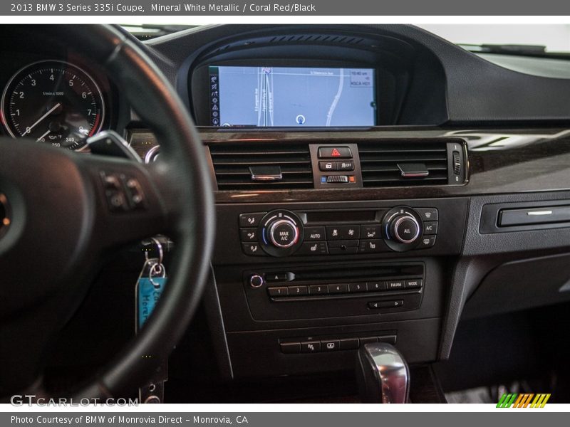 Mineral White Metallic / Coral Red/Black 2013 BMW 3 Series 335i Coupe