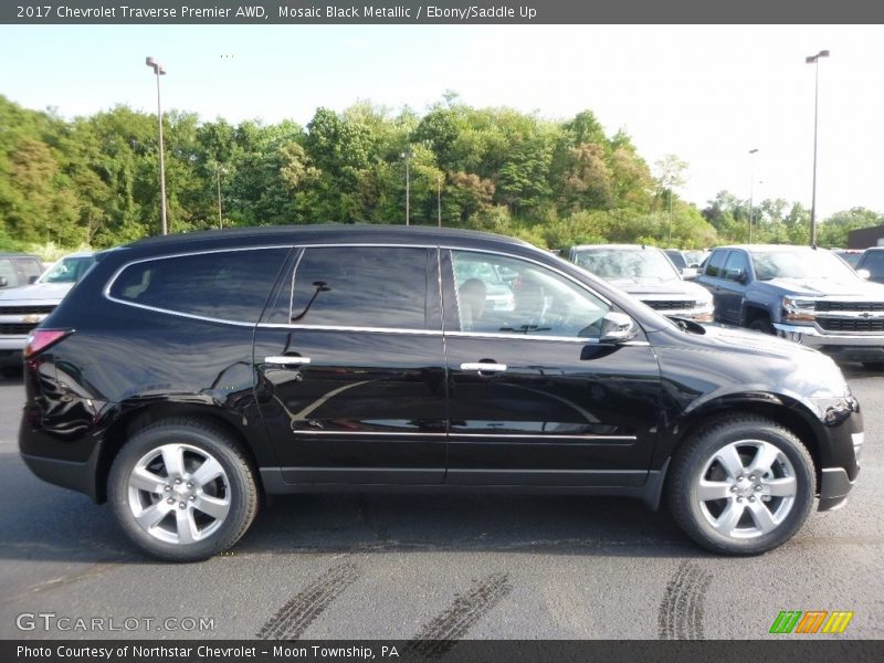 Mosaic Black Metallic / Ebony/Saddle Up 2017 Chevrolet Traverse Premier AWD