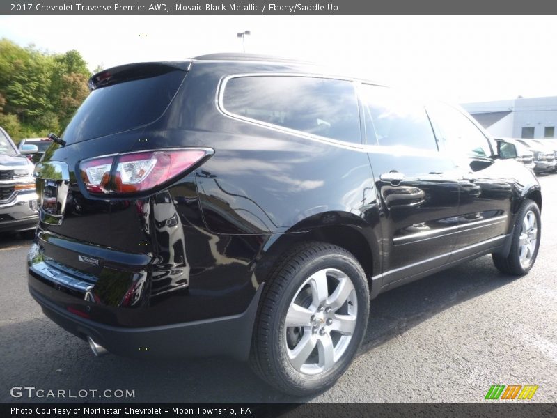 Mosaic Black Metallic / Ebony/Saddle Up 2017 Chevrolet Traverse Premier AWD