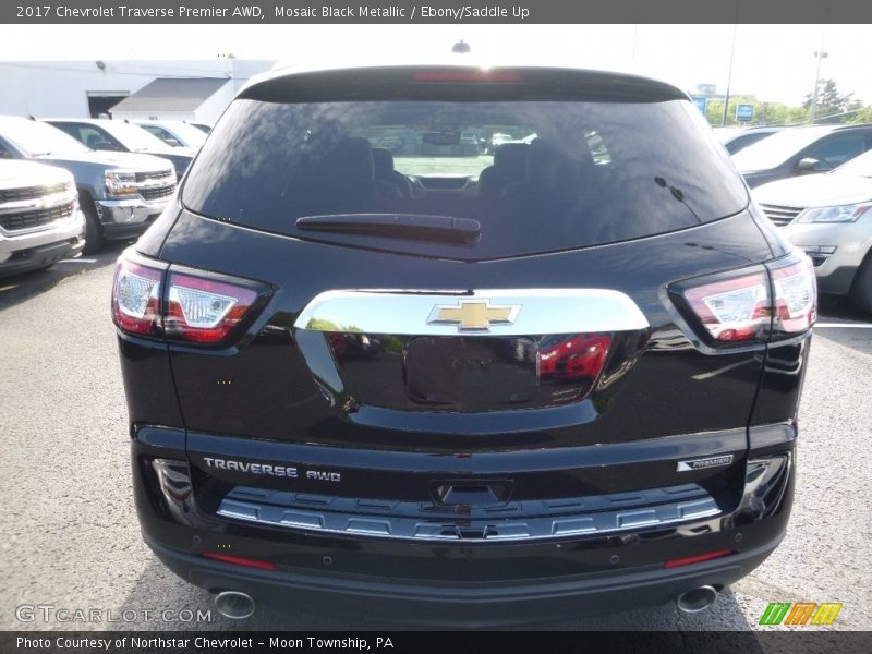Mosaic Black Metallic / Ebony/Saddle Up 2017 Chevrolet Traverse Premier AWD