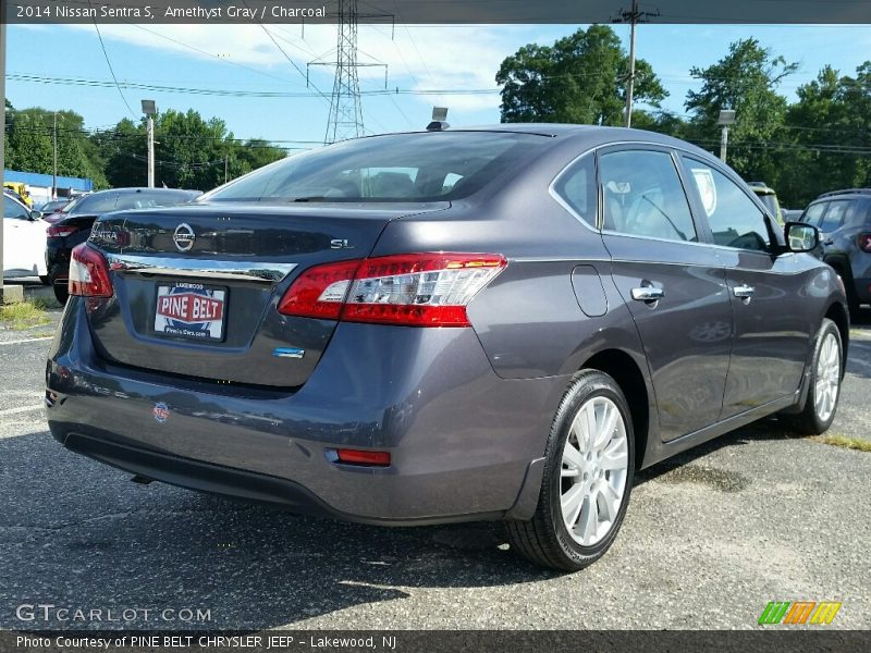 Amethyst Gray / Charcoal 2014 Nissan Sentra S