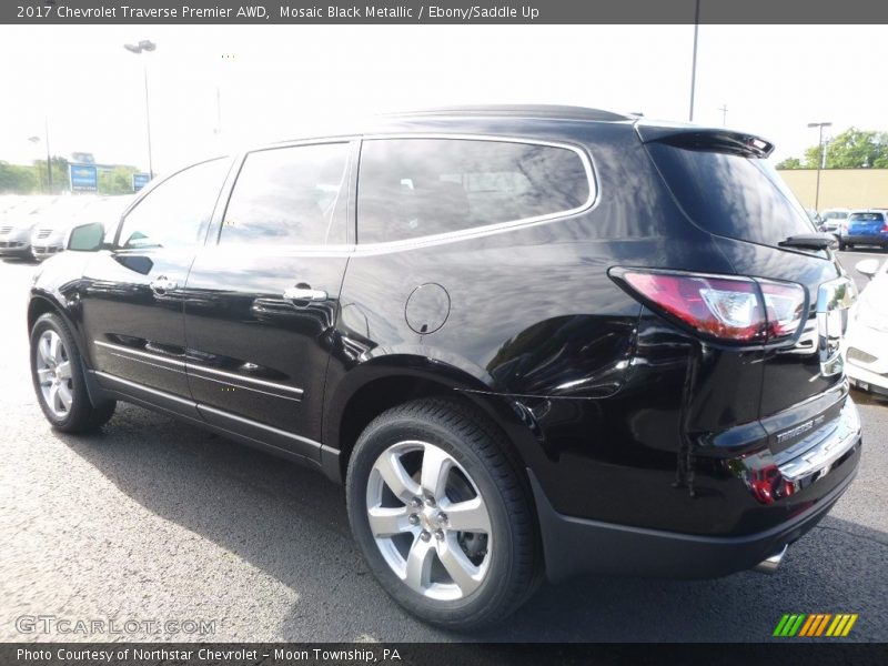 Mosaic Black Metallic / Ebony/Saddle Up 2017 Chevrolet Traverse Premier AWD