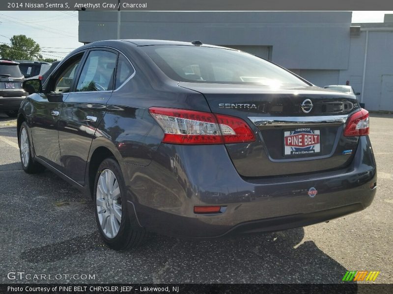 Amethyst Gray / Charcoal 2014 Nissan Sentra S