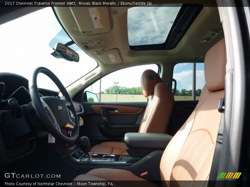 Mosaic Black Metallic / Ebony/Saddle Up 2017 Chevrolet Traverse Premier AWD