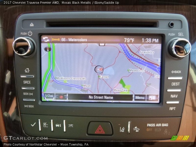 Mosaic Black Metallic / Ebony/Saddle Up 2017 Chevrolet Traverse Premier AWD