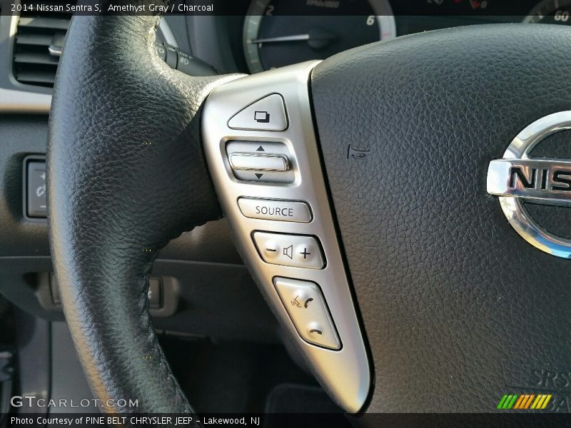 Amethyst Gray / Charcoal 2014 Nissan Sentra S