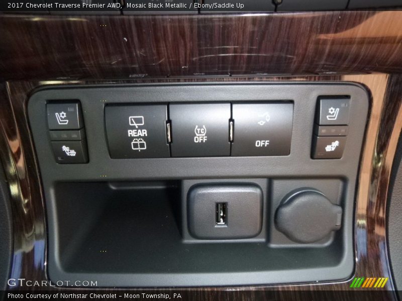 Mosaic Black Metallic / Ebony/Saddle Up 2017 Chevrolet Traverse Premier AWD