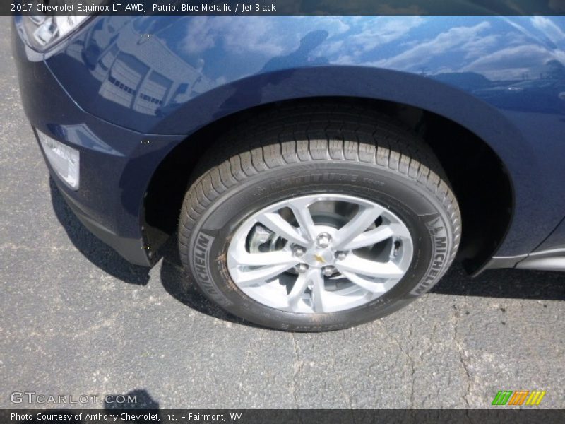 Patriot Blue Metallic / Jet Black 2017 Chevrolet Equinox LT AWD