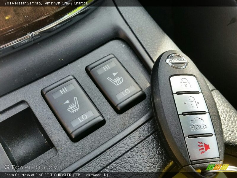 Amethyst Gray / Charcoal 2014 Nissan Sentra S