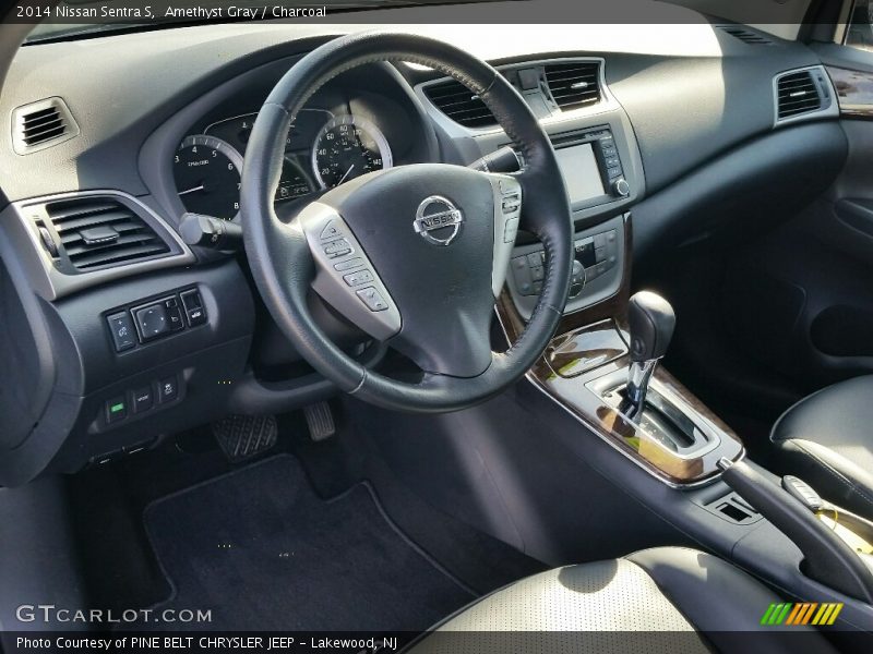 Amethyst Gray / Charcoal 2014 Nissan Sentra S