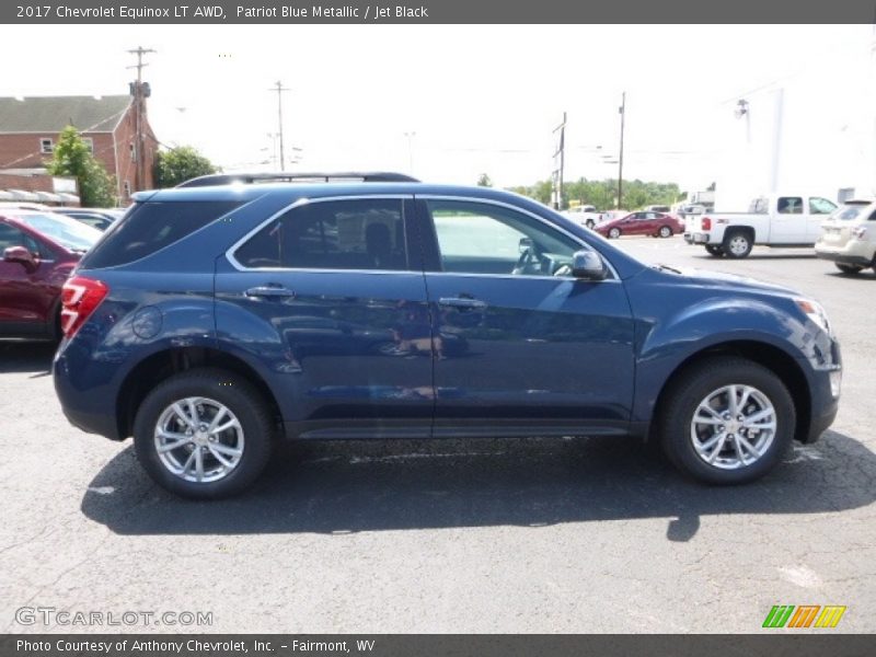 Patriot Blue Metallic / Jet Black 2017 Chevrolet Equinox LT AWD