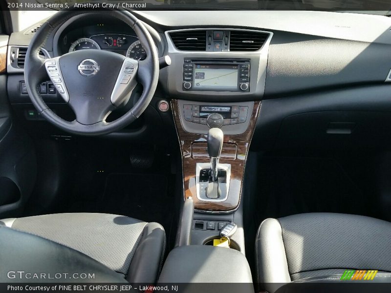 Amethyst Gray / Charcoal 2014 Nissan Sentra S