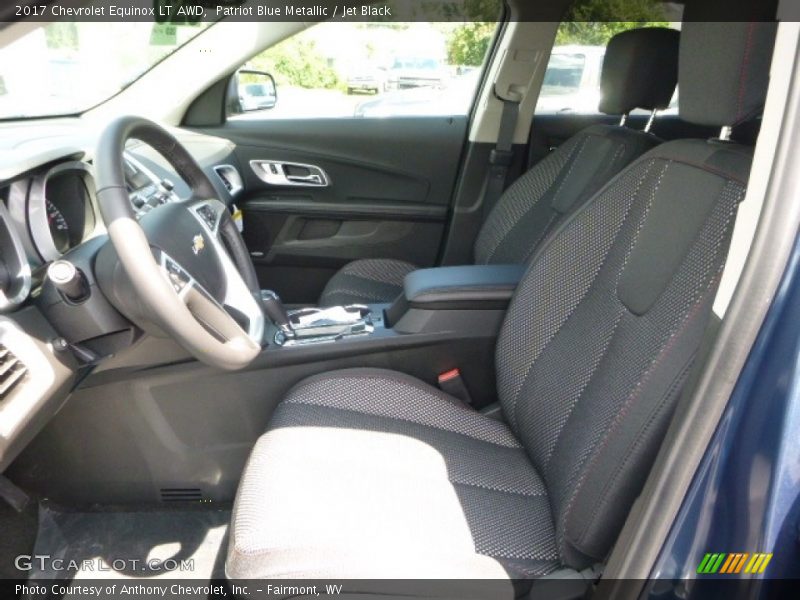 Patriot Blue Metallic / Jet Black 2017 Chevrolet Equinox LT AWD