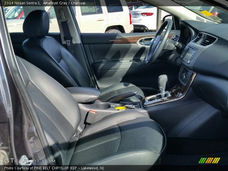 Amethyst Gray / Charcoal 2014 Nissan Sentra S